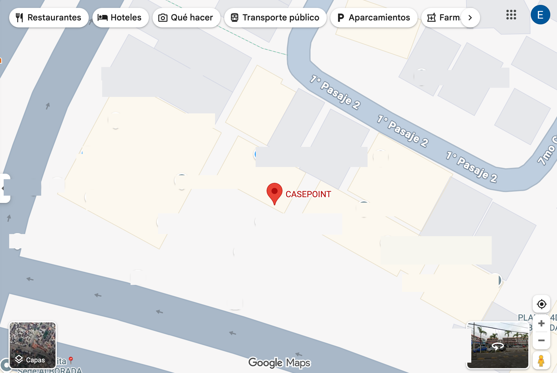 Ubicación de Casepoint en el mapa